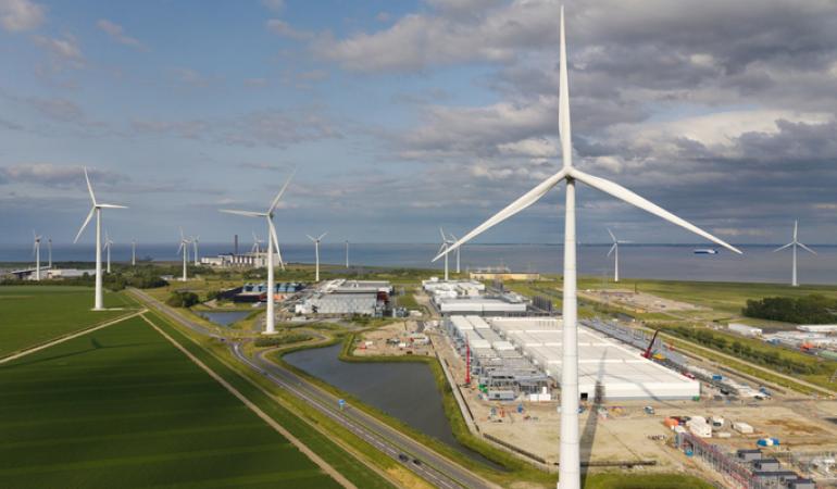 Datacenter met windmolens
